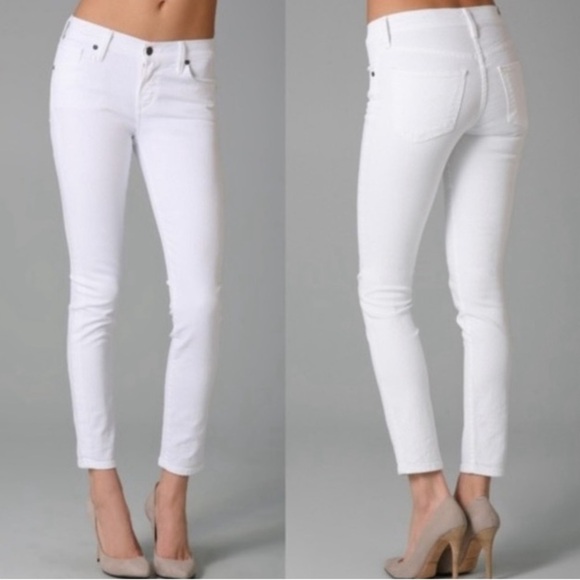 Citizens of Humanity Thompson MidRise cropped skinny white women’s sz 27 - Picture 5 of 11